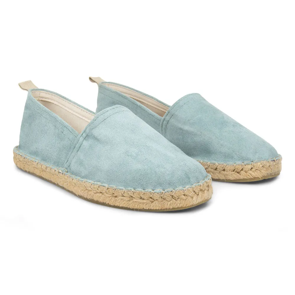 Alpargata Espadrille Yolanda Camurça Azul