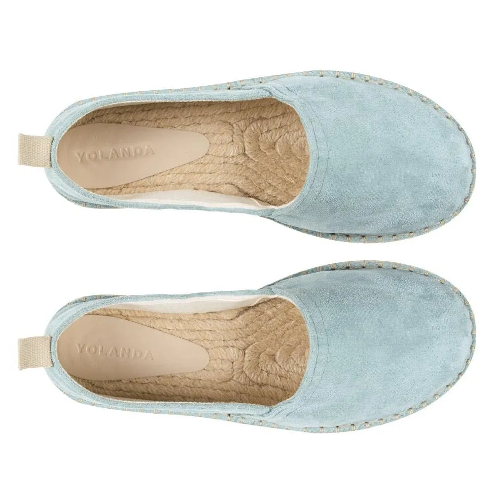 Alpargata Espadrille Yolanda Camurça Azul