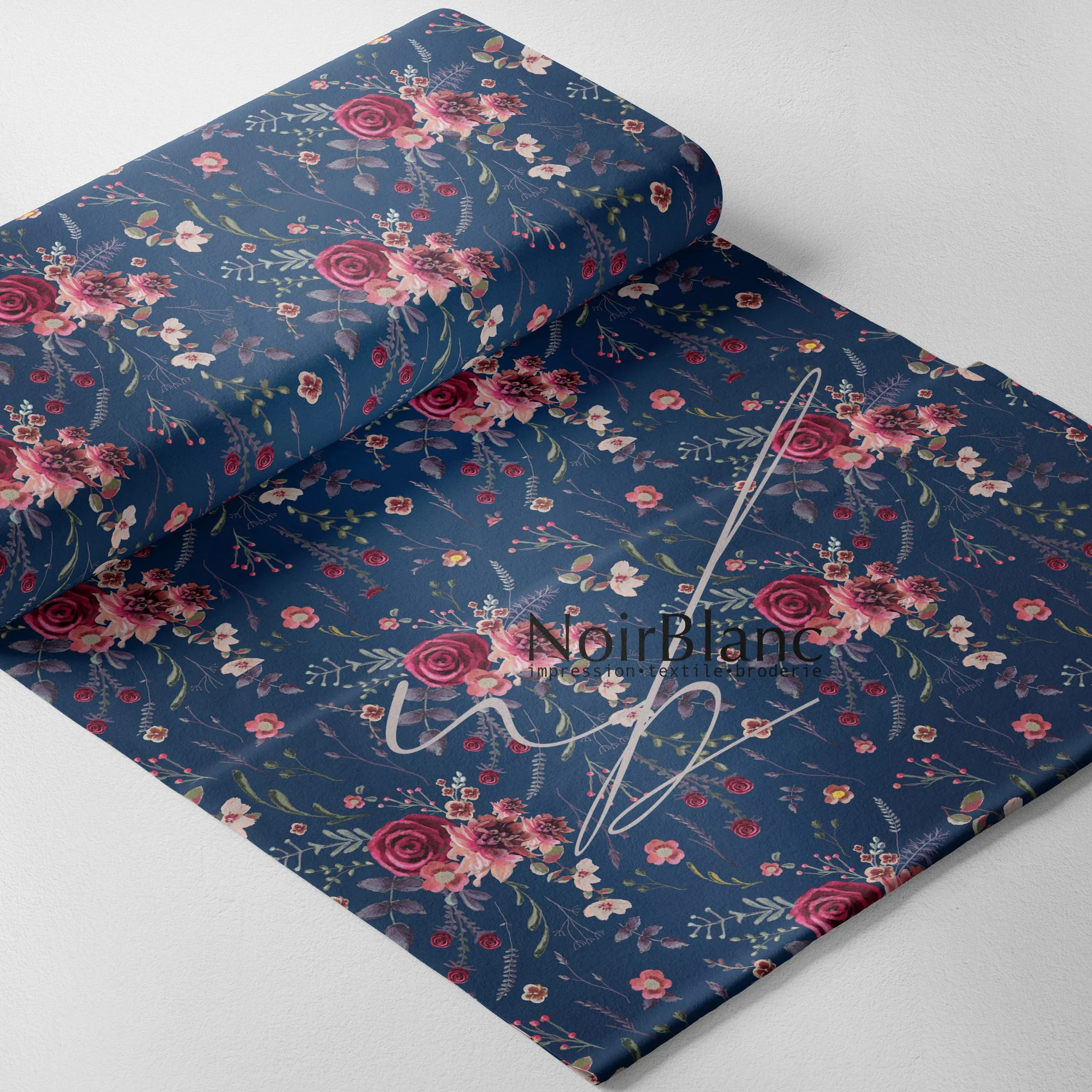 Bouquet Floral Navy