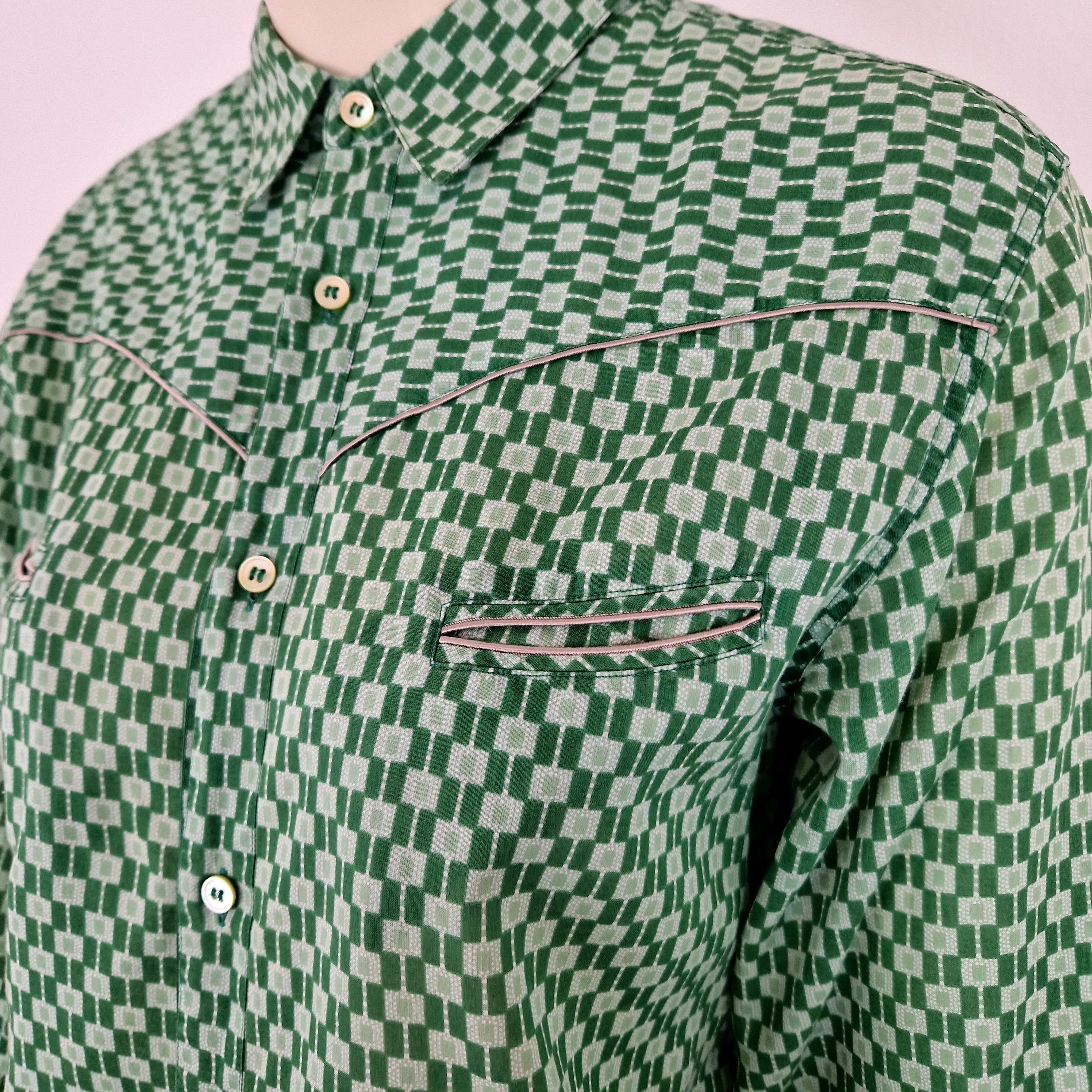 Camicia verde Miu Miu uomo