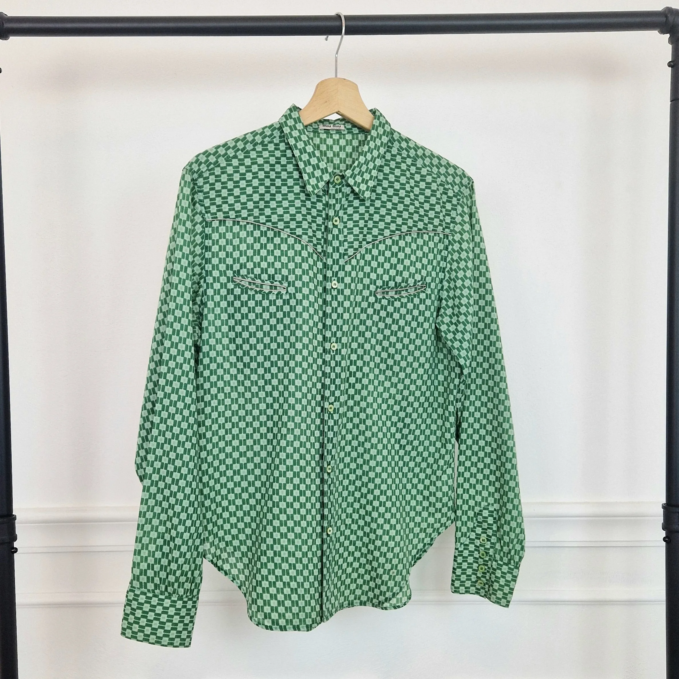 Camicia verde Miu Miu uomo