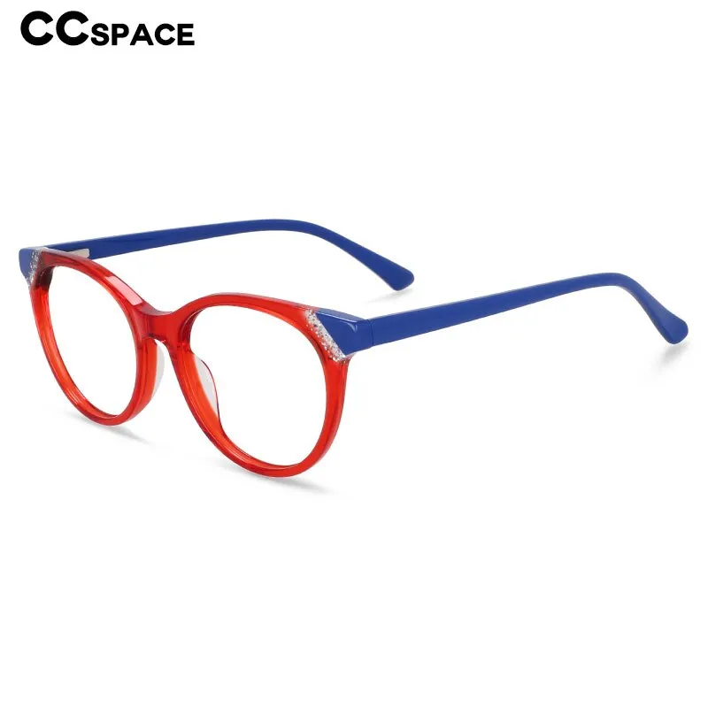 CCspace Women's Full Rim Cat Eye Acetate Eyeglasses 55268