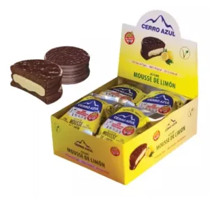 Cerro Azul - Dark Chocolate Alfajor Filled With Lemon Mousse  12u. 660g/1.45lb