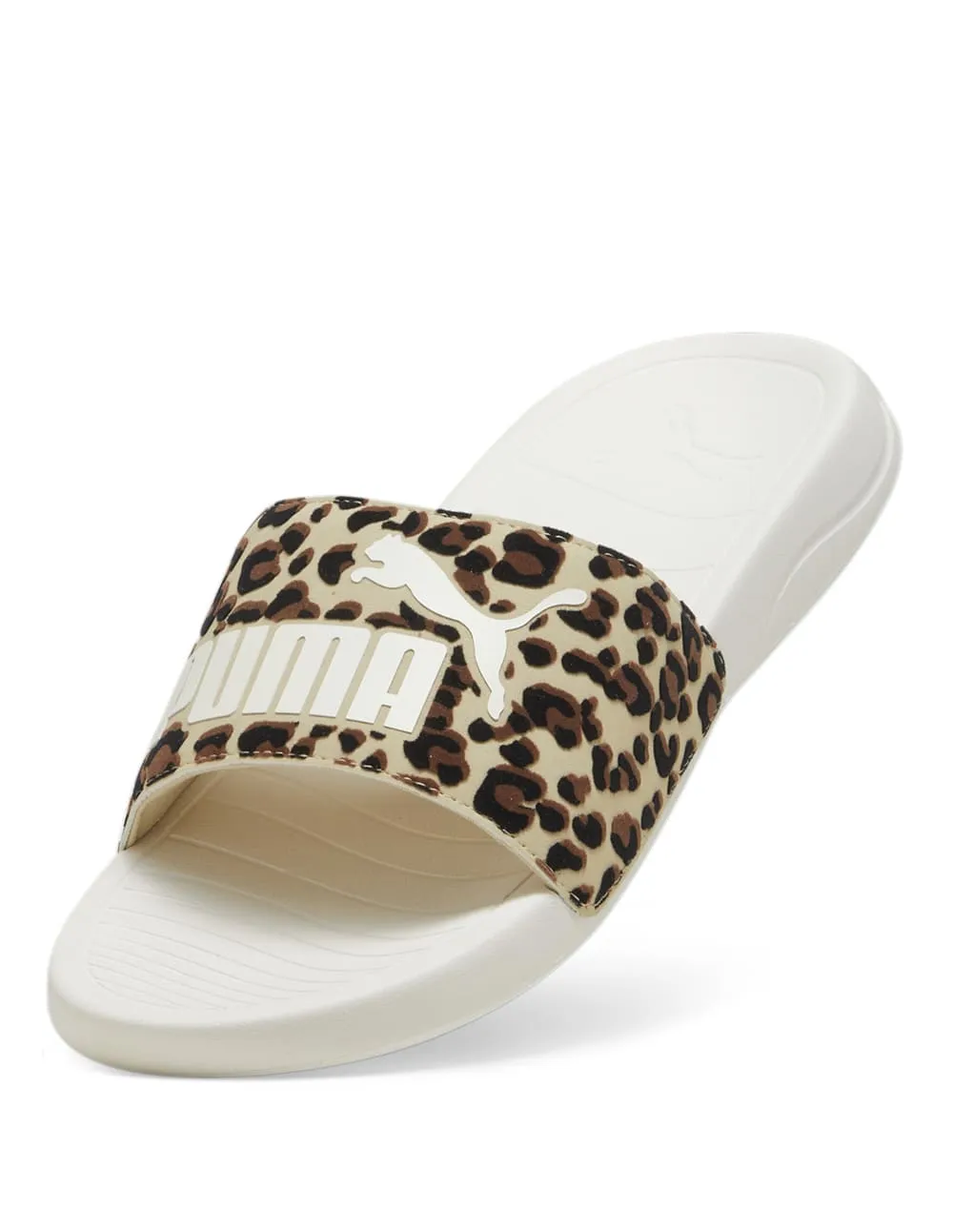 Chanclas Puma Popcat 20 I Am The Drama Marrones y Blancas Mujer