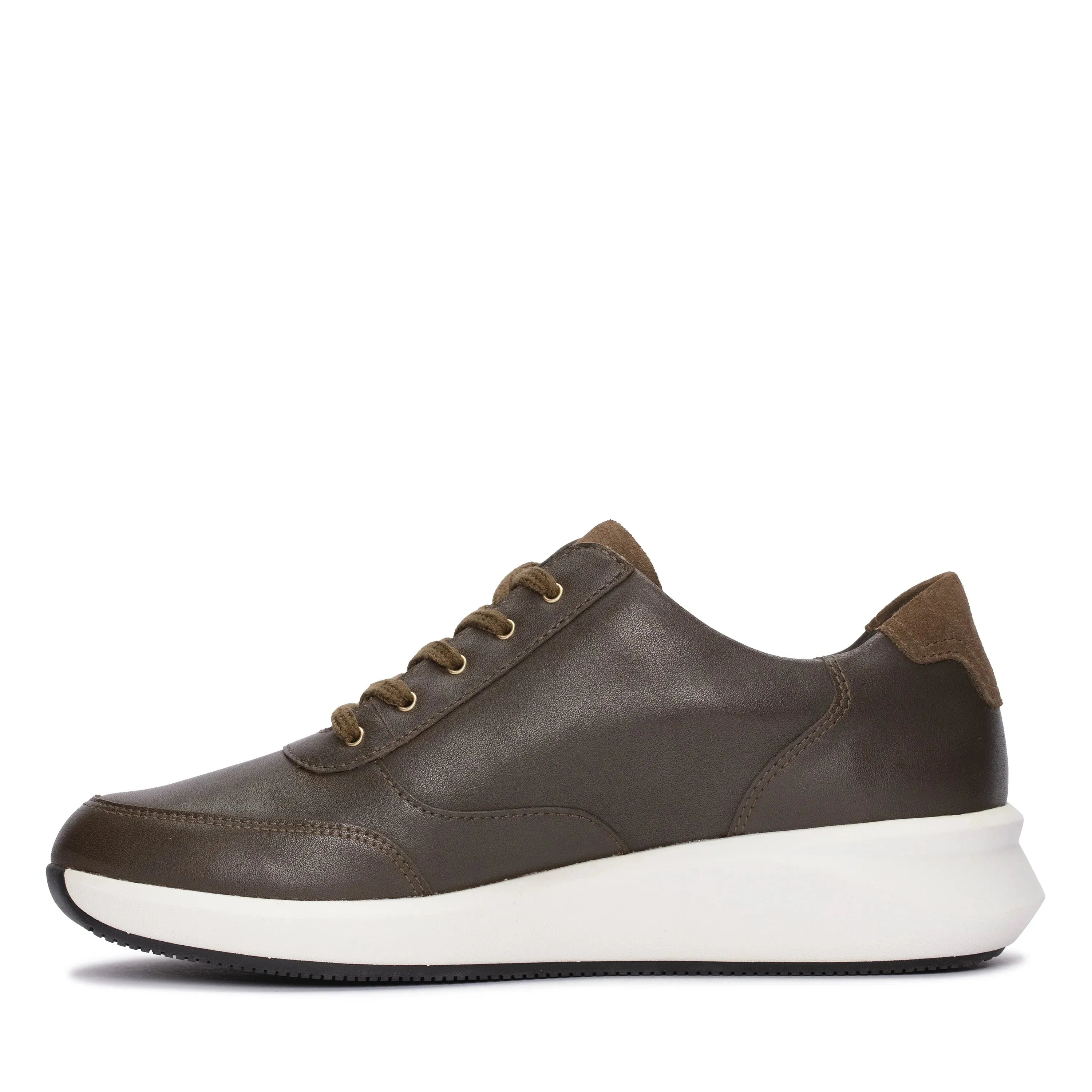 CLARKS | SNEAKERS MUJER | UN RIO ZIP DARK OLIVE LEATHER | VERDE