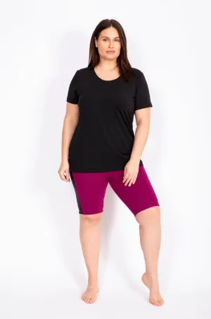 Cuissard Sport Le Sprint 8''Taille Plus (Magenta) de MOOV Activewear