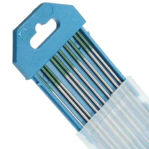 Elettrodi verdi tungsteno TIG colore verde per ALLUMINIO Conf.10 pz.