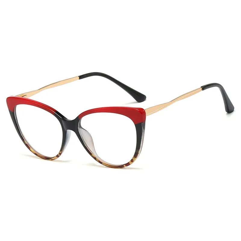 Hotony Women's Full Rim Oval Cat Eye Acetate Eyeglasses 92388