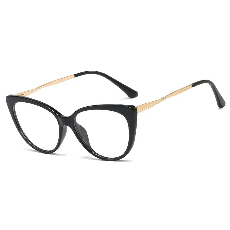 Hotony Women's Full Rim Oval Cat Eye Acetate Eyeglasses 92388