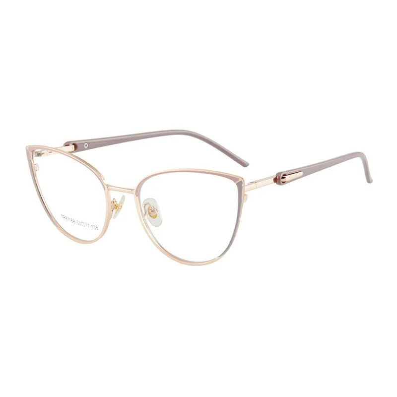 KatKani Women's Full Rim Memory TR 90 Resin Cat Eye Frame Eyeglasses Tr7168