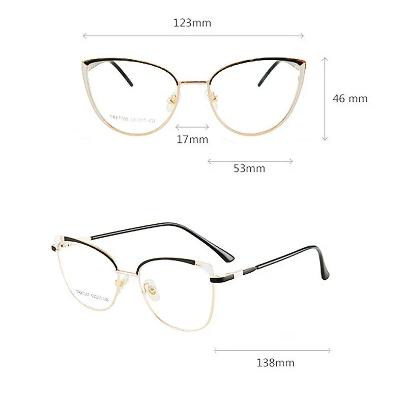 KatKani Women's Full Rim Memory TR 90 Resin Cat Eye Frame Eyeglasses Tr7168