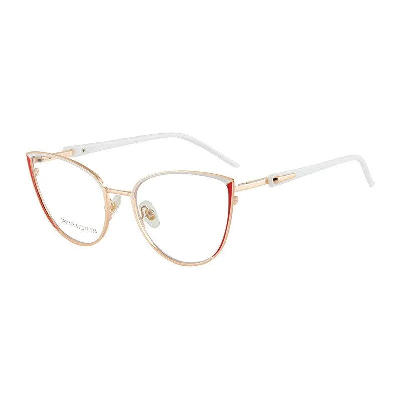 KatKani Women's Full Rim Memory TR 90 Resin Cat Eye Frame Eyeglasses Tr7168