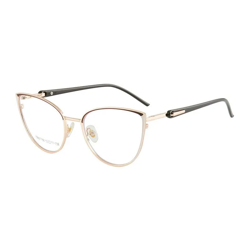 KatKani Women's Full Rim Memory TR 90 Resin Cat Eye Frame Eyeglasses Tr7168