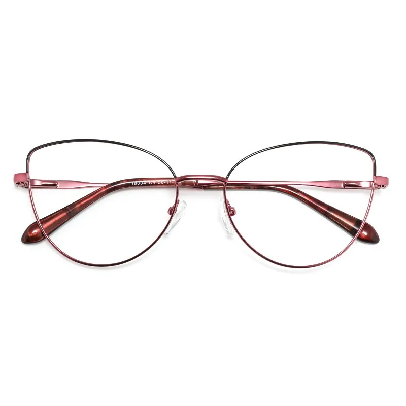 Laoyehui Women's Eyeglasses Cat Eye Alloy Frame 18004