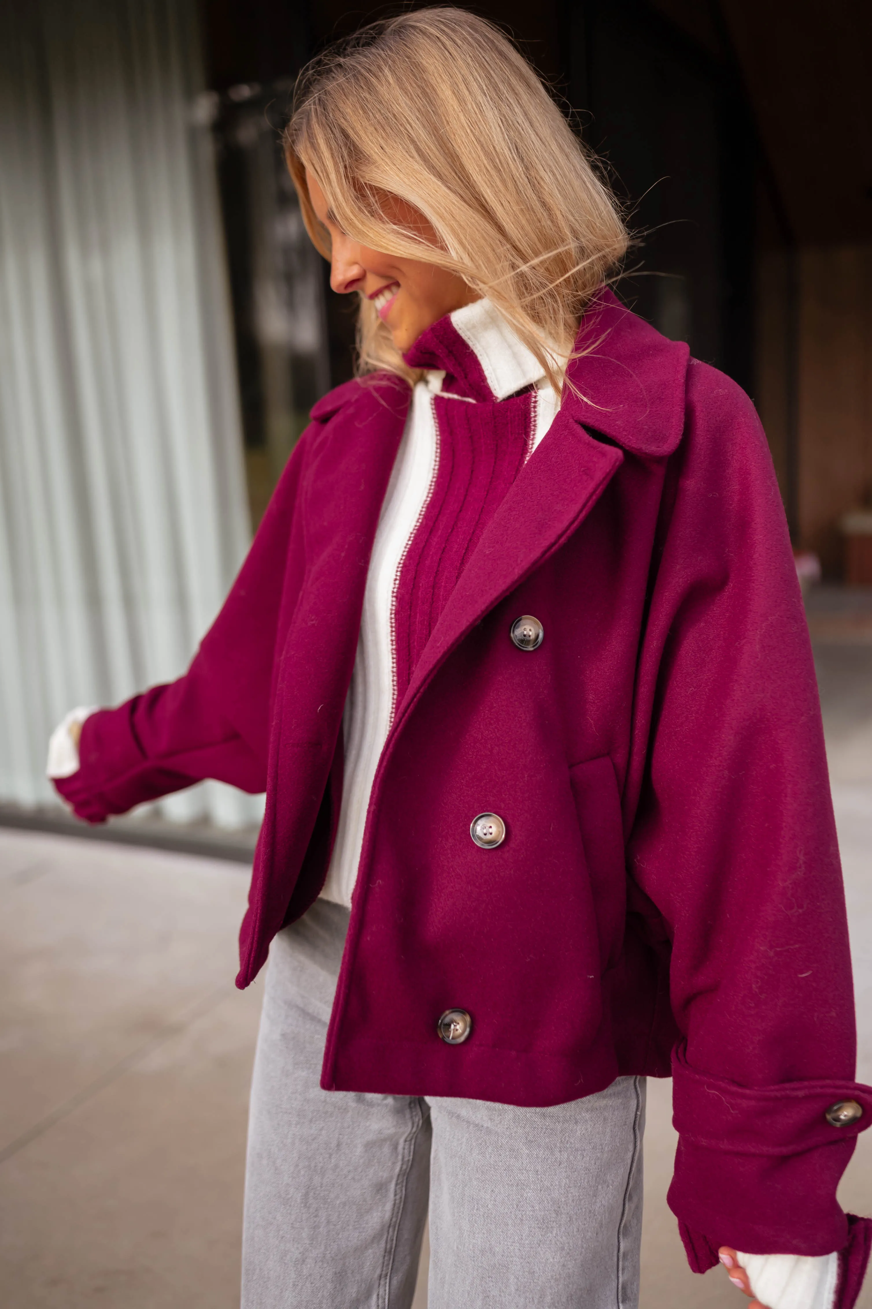 Manteau Tosca - bordeaux