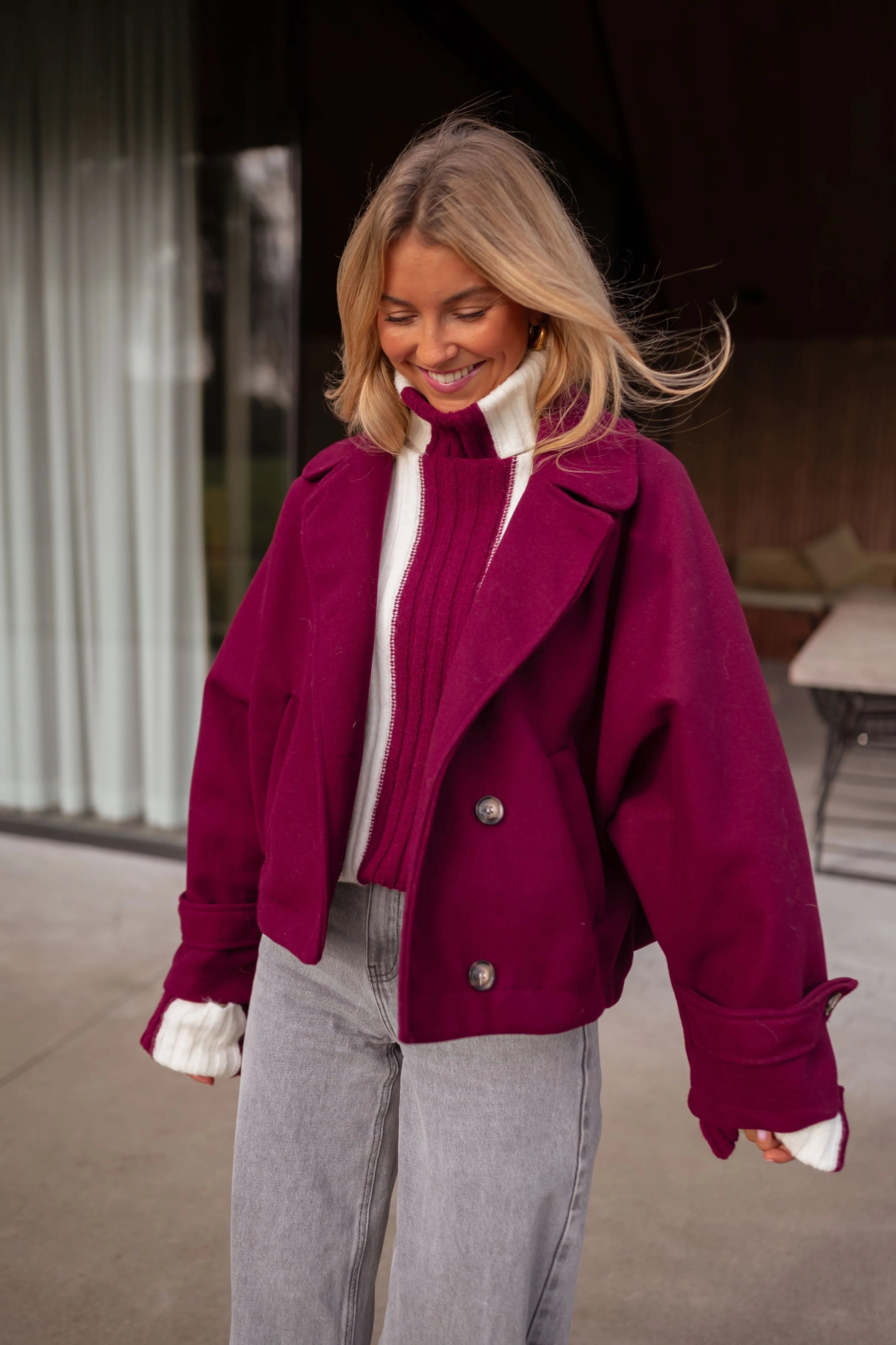 Manteau Tosca - bordeaux