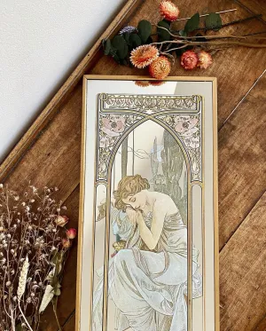 Miroir Vintage Art Nouveau style Mucha