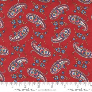 Moda Belle Isle Red Paisley 14923 12