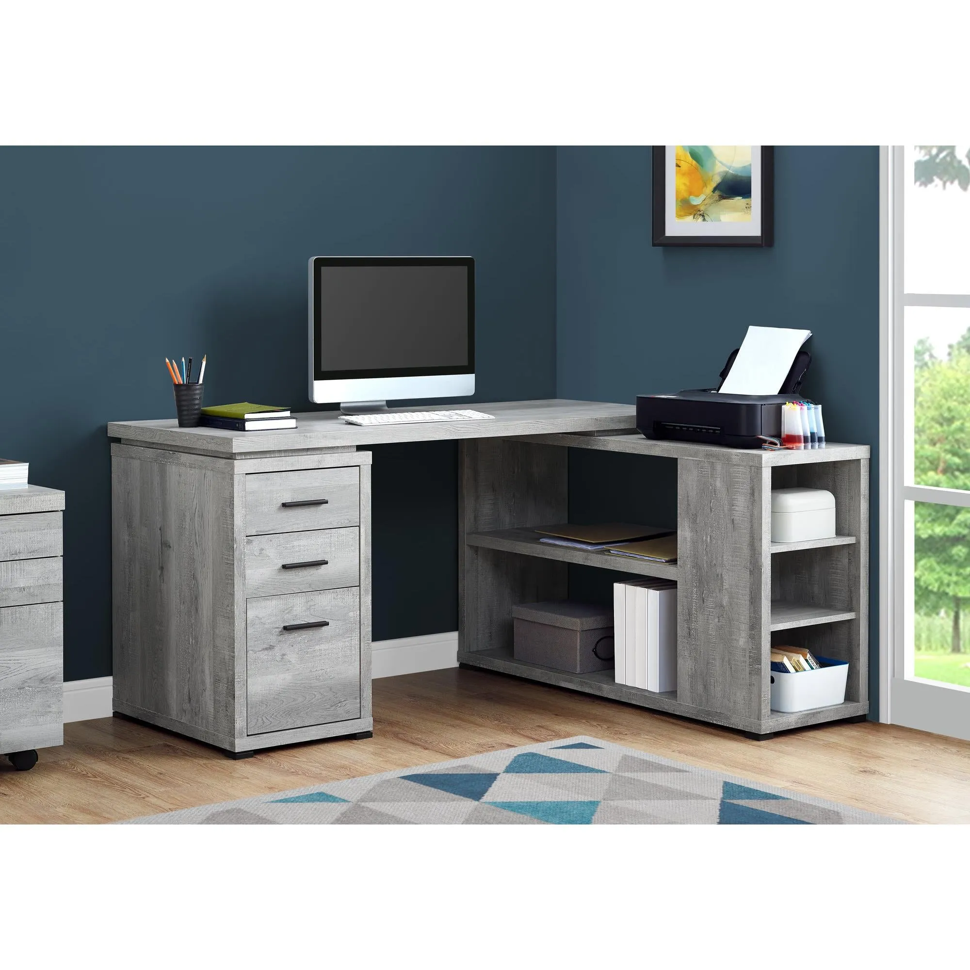 Monarch Bureau d'ordinateur - Gris I 7421