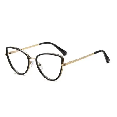 Ralferty Women's Eyeglasses Leopard Cat Eye Anti Blue Light F95825