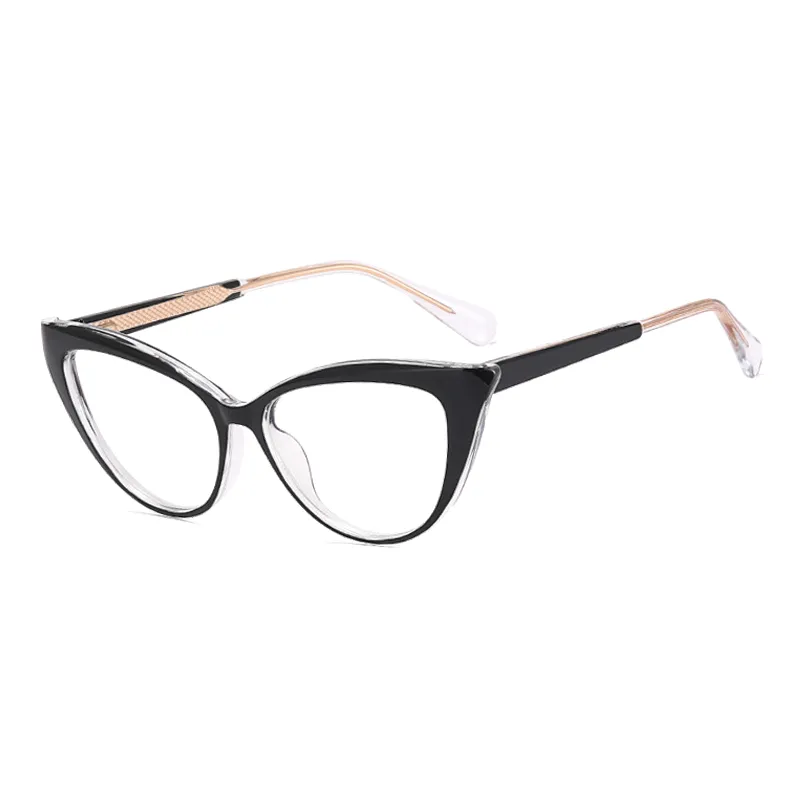 Ralferty Women's Full Rim Square Cat Eye Tr 90 Acetate Eyeglasses F81051