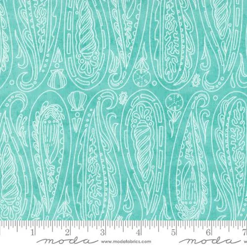 Serena Shores Aqua Paisley Shells 48772 21