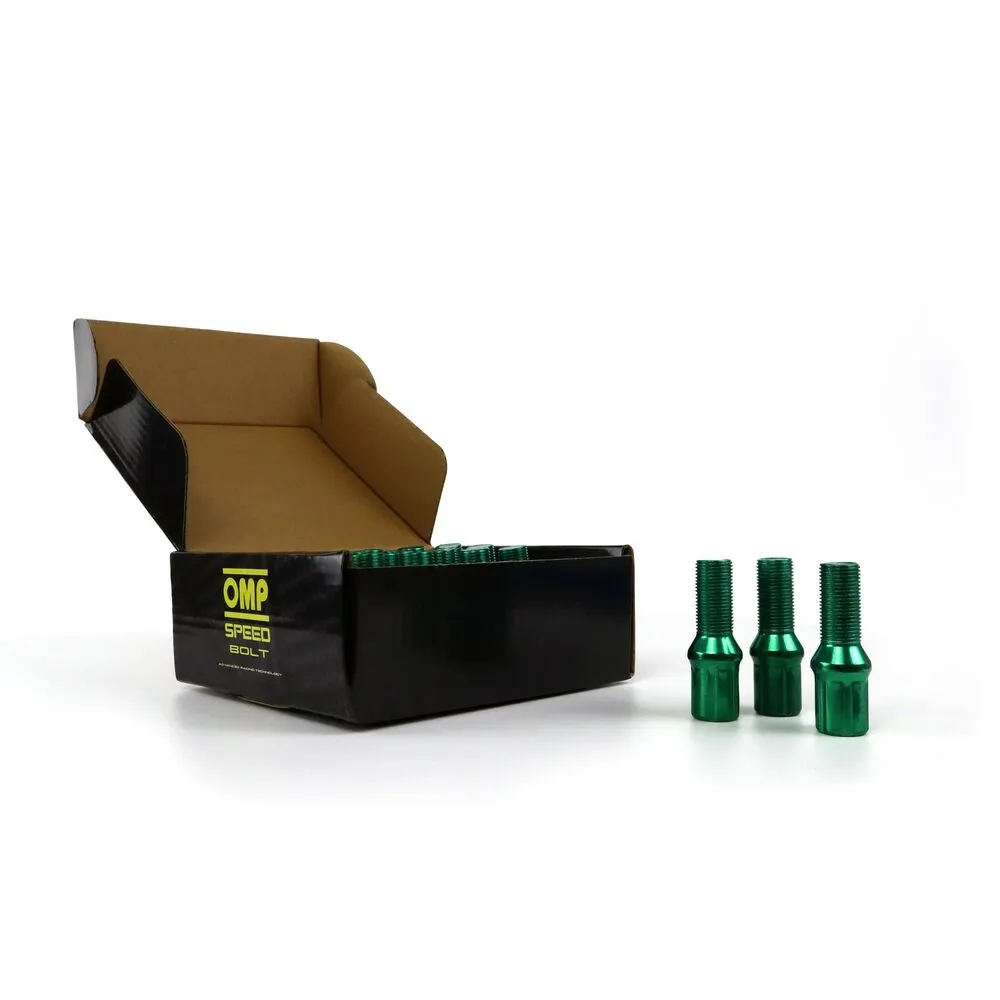 Set Dadi OMP 27 mm Verde 20 uds M12 x 1,25