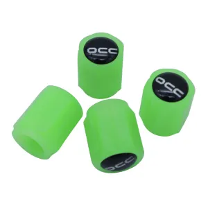 Set di tappi OCC Motorsport OCCLEV002 4 Unità Fluorescente Verde