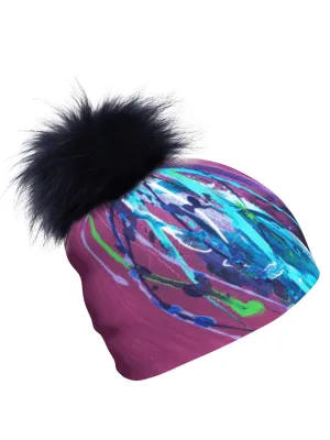 Tuque Espoir avec Pompon Amovible (Rose) de Lalita'S Art Shop