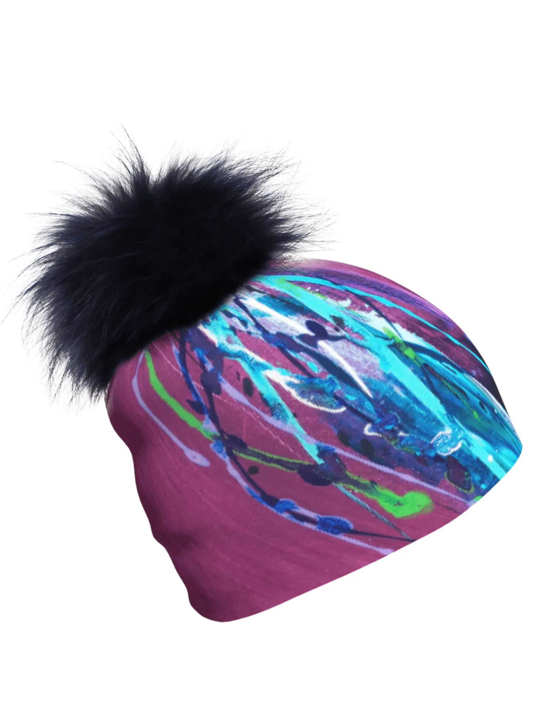 Tuque Espoir avec Pompon Amovible (Rose) de Lalita'S Art Shop